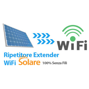 Wifi extender/repeater solare: internet wifi senza corrente elettrica, 24 ore su 24, 365 giorni l'anno